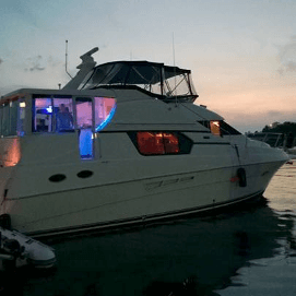 Large docked boat